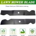 3PCS Z254 54 Inch Mower Blades Compatible with Hus qvarna Z254 MZ54 RZ5424 RZ5426 YTH26V54 YTH2454 YTH24V54 LGT2654 LGT2554 187256 532187256 53218725 for 54'' Deck Lawn Mower