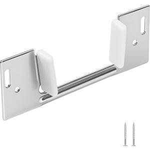 8Pcs Pocket Door Guide Bottom, Hidden Bottom Sliding Door Guide, Jamb Mounted, Steel Bracket for 1-3/8-Inch Thick Doors