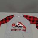 Little Hand Boys Valentines Monster Truck Shirts Raglan Long Sleeve Dinosaur T-Shirts Toddler ABC Love U Top Kids 2-7 Years, 5T