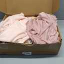 Floroom Arch Flowers with Drapes Kit (Pack of 4) - 2pcs Artificial Dusty Rose & Navy Blue Floral Swag Arrangement with 2pcs Draping Fabric for Wedding Ceremony Arbor and Reception Backdrop Decoration