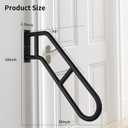 ROTHLEY Hand Rails for Outdoor Steps,Hand Rails for Elderly Porch Railing Deck Hand Rail Wall Mount Stair Hand Grab Bars U-Shape Safety Handle