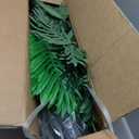 4ft 2pcs Large Artificial Plants Fake Palm Tree Tropical Palm Leaves Faux Palm Plants Tall Tree Indoor Real Touch Plastic Monstera Leaves for Home Garden Outdoor Office Decor (4ft/125cm-2pcs)