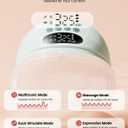 NCVI Wearable Breast Pump Hands Free, Portable Electric Breastfeeding Pump with 1400mAh Battery, Quiet Operation, Smart LED Display, 4 Modes & 9 Levels, 19/21/24mm Flanges, 2 Pack, Green