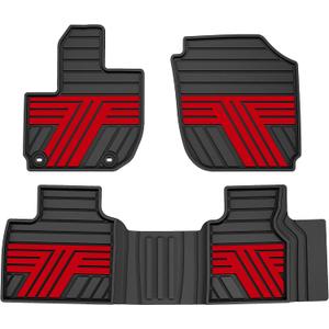 Floor Mats for Honda HR-V 2016-2022 Black & Red
Fits LX / EX / EX-L / Sport / Touring, FWD & AWD, Rubber All Weather Custom Fit HR-V Floor Liner Accessories, 1st & 2nd Row