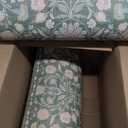 KIMODE Comfort Kitchen Floor Mats Cushioned Anti Fatigue,Farmhouse Spring Floral Kitchen Runner Rug Sets of 2 Non Slip,Long Memory Foam Standing Carpet for Laundry Sink Home,Green (17.3" x 59 "+ 17.3" x 29 "--0.47 inches)