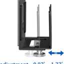 Monzlteck Adjustable Small Device Wall Mount Holder for Apple TV,ROKU,Router,Modem and Other Media Players