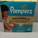 Pampers Swaddlers Diapers, Size 0 (up to 10 lbs), 140 Count, Absorbent, Keeps Baby Dry and Comfortable, Skin Safe Disposable Baby Diaper 