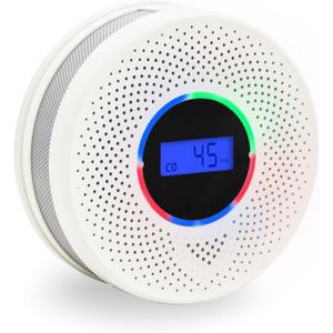 Kesymo Upgraded Smoke and Carbon Monoxide Detector 10-Year Lifespan, Dual Sensor Smoke Alarm & Carbon Monoxide Detector (1 Pack), EXP: 5 Years After Activation