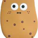 Potato Case Compatible with iPhone 16,Kawaii 3D Silicone Cartoon Potato with Keychain Fun Cute Soft Rubber Shockproof Protector Women Girls