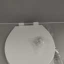 Delta Faucet Morgan Round Front Slow-Close White Toilet Seat with Non-Slip Seat Bumpers, White 801903-WH