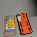 FNTCASE for Samsung Galaxy S26 Case: with [Built-in Screen Protector & Kickstand] [2 Front Frames] [Military-Grade Drop Protection] Heavy Duty Shockproof Rugged Case Full Body Protective Cover Orange