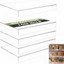 Geetery 5 Pcs 30" W x 16" D Wire Shelf Covers for Shelving, Wire Rack Covers for Pantry, Clear Acrylic Sturdy Panel Cover Damp Proof Liners for Kitchen Storage Organization