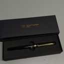 Mr. Pen Luxury Fountain Pen, Fine Nib, Black Gold Finish, Gift Boxed, Ideal for Writing and Calligraphy