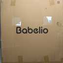 Babelio Removable Baby Gate for Stairs No Bottom Bar, 29-43", 30" H, White
