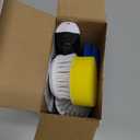 Electric Spin Scrubber, Cordless Shower Scrubber with Battery Level Display, 2 Speeds Electric Scrubber for Cleaning with 6 Replaceable Heads, Cleaning Brush for Bathroom/Sink/Window (White)