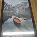 Americanflat 12x18 Poster Frame with Shatter-Resistant Glass - Signature Collection - Gallery-Style Frames Made of Engineered Wood - Photo Frame for Wall Display - Mahogany