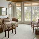 Loloi Magnolia Home by Joanna Gaines Henley Collection HNY-01 Ivory/Spa 5'-0" x 7'-6" Area Rug