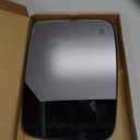 Driver Side Heated Mirror Glass Compatible with 2009-2018 Dodge Ram Pick-Up 1500 2500 - Replace 68079363AA 68050299AA - Side View Exterior Convex Mirror w/Backing Plate