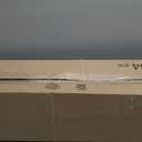 DEXI Kitchen Floor Mats Anti Fatigue, 23x86 Large Long Cushioned Vintage Runner Rug Waterproof, Standing Comfort Memory Foam Padded for Front Sink Laundry Office, Light Grey and Blue