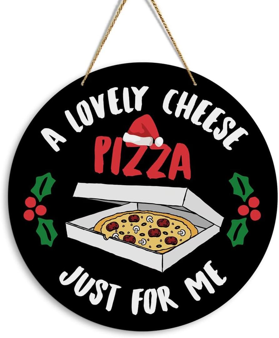 3 x Funny Christmas Home Decor Christmas Gifts Xmas Wall Decor Xmas Vacation Holiday Movie Party Decor Sign for Home Farmhouse Kitchen (a lovely cheese)