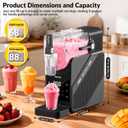 Slushie Machine 88 oz, 7-in-1 Slushy Machine for Home, Professional Frozen Drink Maker with LED Display, Auto-Clean, No Ice Needed, for Frozen Drinks & Desserts, for Home & Parties