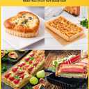 Special Shapes Fruit Tart Pan with Removable Loose Bottom Non-stick Carbon Steel (12 inch Rectangle)