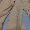 Women's 80D Sparkly Rhinestone Tights, Soft Footed Tights Opaque Solid Color Pantyhose Glitter Party Stockings Size XL