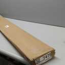 Swing Arm Curtain Rod, Black, 47'' Long, 1.1'' Diameter Pole, Rotate about 180 degrees, Detachable Ball Finial, 1 Piece