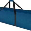 TOPDesign 1-Pack 46 Inch Extra Large Zippered Duffel Bag for Travel Camping Sports Equipment Storage, Waterproof Foldable Luggage Bag with Padded Handles (Light Blue)