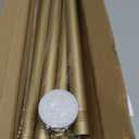 AIZESI Gold Tension Curtain Rod 30-63Inch 1PCS,Spring Tension Rod No Drilling Non-Slip Adjustable Tension Curtain Rod,Spring Loaded Rod Extendable Tension Rod For Windows Doorway Bedroom