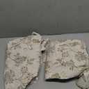 jinchan Lined Linen Floral Curtains for Living Room, 84 Inch Length Printed Flower Farmhouse Patterned French Country Back Tab Taupe Window Drapes Set Privacy Bedroom Curtains, 2 Panels