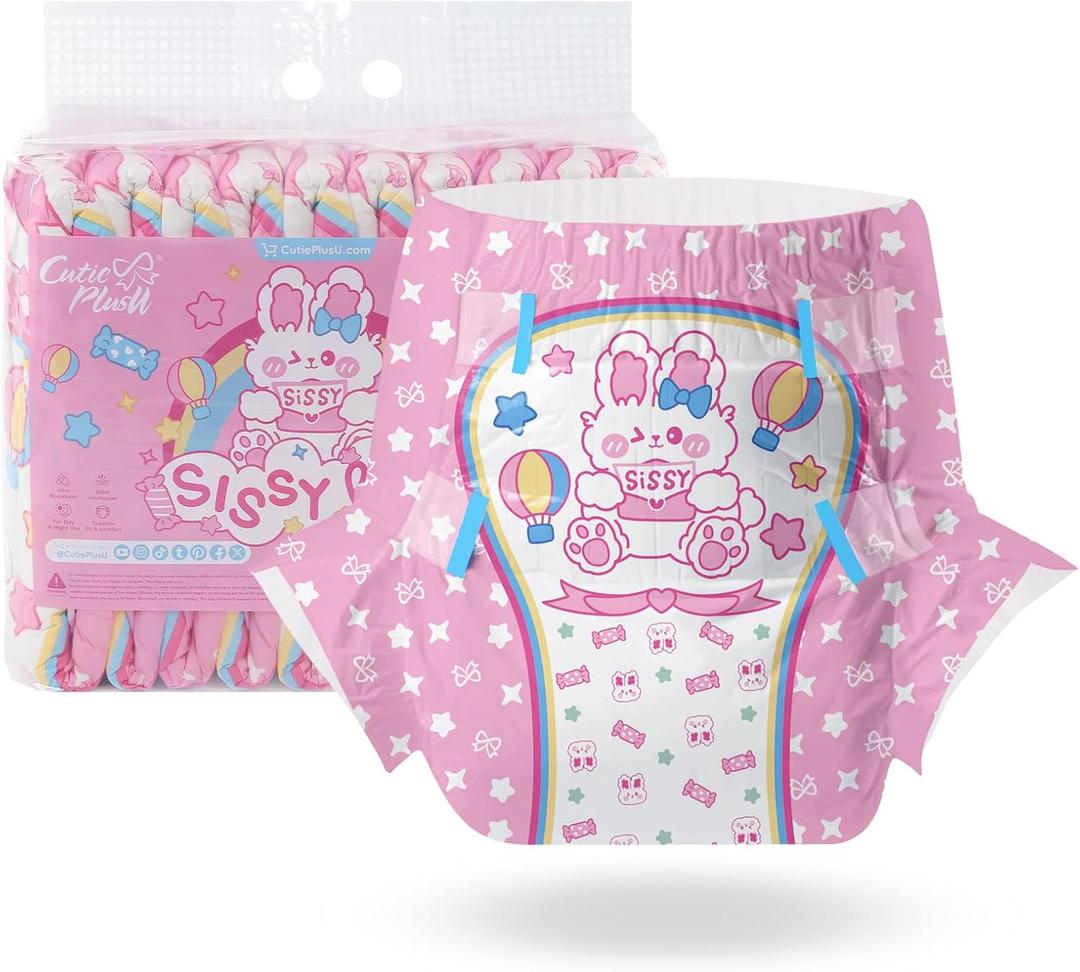 CutiePlusU Diapers 10 Pieces Protective Underwear Medium 28"-38"