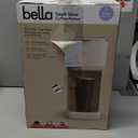 BELLA Single Serve Coffee Maker, K Cup & Coffee Ground Compatible with Removable, Adjustable Drip Tray, Auto Shutoff & Reusable Dishwasher Safe Accessories, Brews 6oz to 14oz, 1000 Watt, Oatmilk