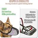 Dog Muzzle for Extra Large Breed Dogs to Prevent Biting Chewing Barking Soft Air Mesh Muzzles Reflective Ajustable Full Coverage Dog Mouth Guard Cover for Grooming Scavenging Colour XL