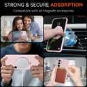 for Galaxy S25 Case with Stand, Slim Liquid Silicone Phone Cases for Samsung Galaxy S25 Compatible with MagSafe, Full Camera Protection Magnetic Kickstand Cover Case for Samsung S25, Pink