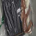 LOVEVOOK Teacher Tote Bag with Accordion File Pocket, Soft PU Leather Work Briefcase Quilted Laptop Bag with Large Cup Holder (17.3 inch, Black Cream Brown)