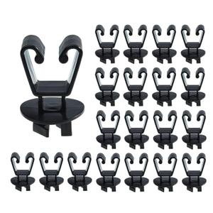 Insulators for Electric Fence Wire, U Post Extended Electric Fence Insulator, Black (25)