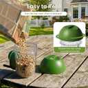 LONA Bird Feeders for Outdoors 2 Pack, Tube Birds Feeder Weatherproof with Multiple Hanging Methods, Wild Feeding Silo for Outside, 1 Port