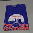 TeeStock Toronto Baseball Shirt Cityscape Fan T-Shirt with Urban Skyline Graphic Size L in Youth