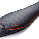 ZOOOBELIVES 10 Degree Down Sleeping Bag for Adults, 4-Season Cold-Weather Mummy Bag, Roomy Fit, 550+ Fill Power Warmth, Lightweight & Compressible for Car Camping, Backpacking & Hunting - AlpliveD1500
