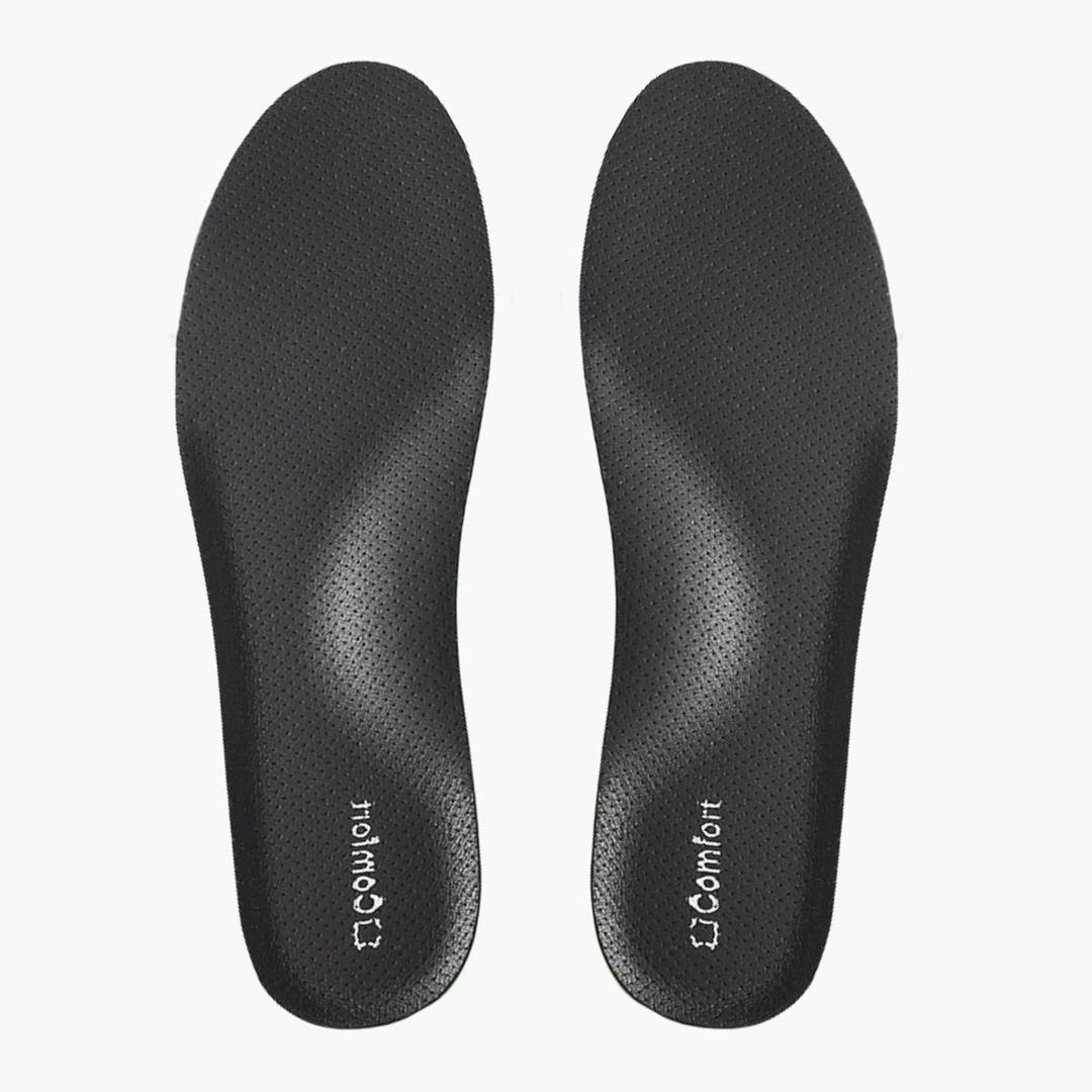 Sneaker Insoles Replacement,Comfortable Sports Shoe Inserts for Men Women Kids,for Shock Absorption and Relieve Foot Pain, Plantar Fasciitis (Black, Women US 7.5-8 Big Kids 6-7)