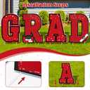 14 PCS 2026 Graduation Decorations, Large Congrats Grad 2026 Yard Signs with Stakes, Class of 2026 Glitter Plastic Congratulations Graduate Grad Lawn Yard Signs for College School Grad Party