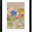 14x18 Black Picture Frame Mat for 10x14 Photo Wall Mounting Poster Frame-1pcs