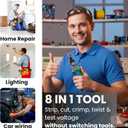 8 in 1 wire stripper with voltage tester and crimper electrician tools, herramientas electricas wire stripper, wire cutters and electrical tester, para electricista