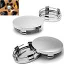 4 PCS Car Wheel Center Caps, ABS Snap-on Wheel Center Cap, Outer Diameter 2.36" Inner Diameter 2.2" Vehicle Rim Hub Cover, Universal for Cars (Silver)