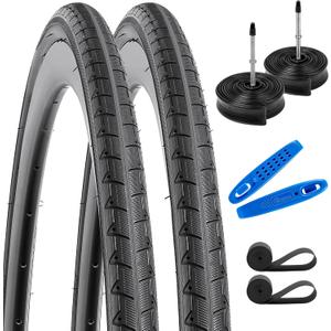YUNSCM 2-PCS 700C Bike Tires 700x28C/28-622 28x1 5/8x1 1/8 Compatible with Road Bike Tires 700x25C 700x26C 700x27C 700 x 28C 700x30C Bicycle Tires (Y-786)