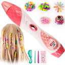 DIY Hair Braiding Machine with Beads - Kids Automatic Hair Styling Tool & Jewelry Maker Kit, Ideal Easter Basket Filler, Birthday Gift for Girls Age 5 6 7 8 9 10 11 12 Year Old