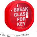 NUOBESTY Emergency Door Lock Box 4.33X4.05X1.18In Wall Mounted Plastic Key Lock Box for House Keys Outdoor Use Secure Emergency Escape Storage