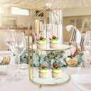 Bird Cage Cake Stand 13.77In Iron Dessert Display Stand for Wedding Party Birthday Baby Shower Afternoon Tea Celebrations