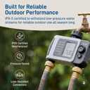 Orbit B-hyve XD 2-Port Smart Hose Watering Timer - Features Dual Outlet Irrigation Control - App Controlled Watering Timer with Bluetooth - Weatherproof Battery Powered - 24632